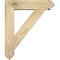 Ekena Millwork Traditional Arts and Crafts Rough Sawn Bracket w/ Offset Brace, Douglas Fir, 6"W x 22"D x 26"H BKT0604X22X26TRA03RDF - alternate 2